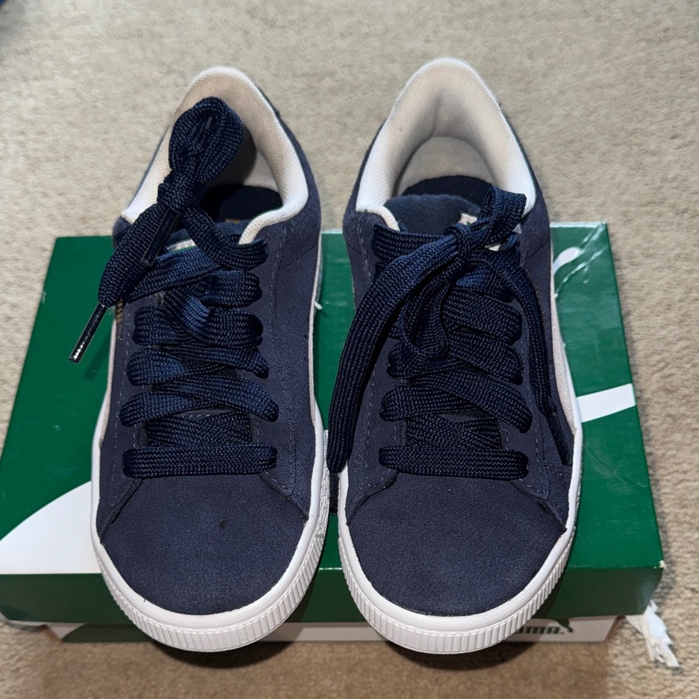 Puma Kids Navy Blue Sneakers